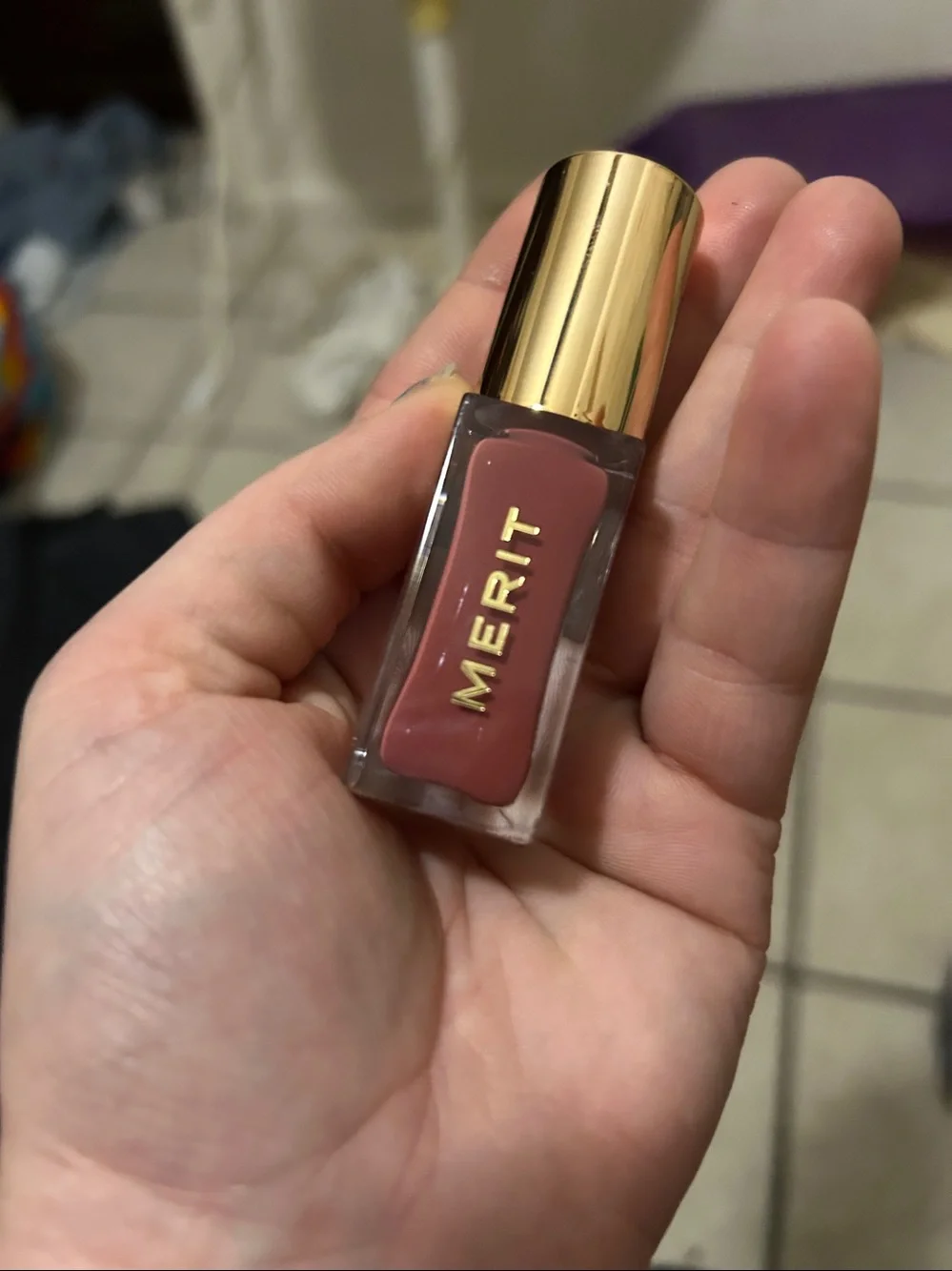 Merit Shade Stick Tinted Lip Oil - Neutral Pink